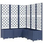Plantenbak met Latwerk 120x120cm Donkergrijs - Retour Dea..., Tuin en Terras, Kunststof, 100 cm of meer, Verzenden, Vierkant