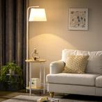 Vloerlamp – Lumina - Linnen lampenkap – Licht en wit, Huis en Inrichting, Lampen | Vloerlampen, Ophalen of Verzenden, Nieuw, Stof