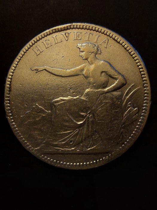 Zwitserland. 5 Francs 1874 B., Timbres & Monnaies, Monnaies | Europe | Monnaies non-euro