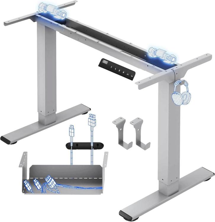Zit sta bureau - Elektrisch - Verstelbaar - Bureauframe - Gr, Diversen, Bureau-accessoires, Nieuw, Verzenden