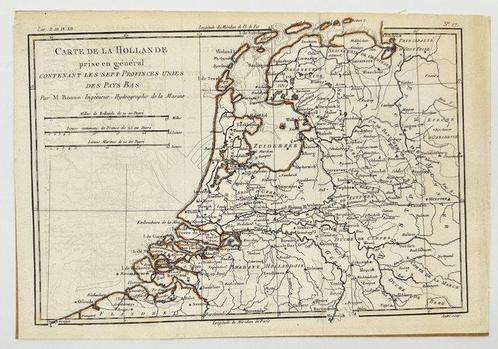 Nederland - Kaart van Nederland – Zeven Verenigde, Boeken, Atlassen en Landkaarten