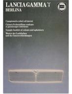 1981 LANCIA GAMMA BERLINA KLEUREN & INTERIEUR BROCHURE, Boeken, Nieuw