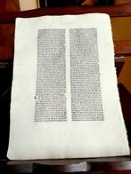 Nicolaus de Lyra - Sheet from Incunable Biblia latina (