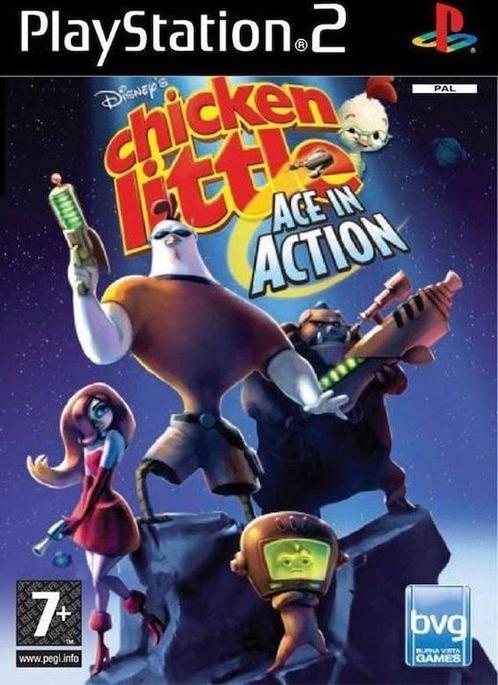 Disneys Chicken Little Ace in Action (PS2 Games), Games en Spelcomputers, Games | Sony PlayStation 2, Zo goed als nieuw, Ophalen of Verzenden