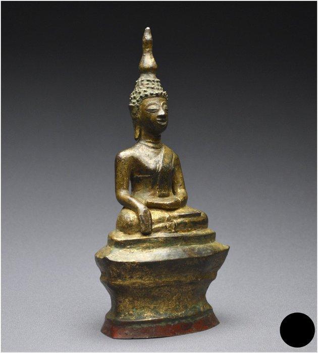 Bouddha en position bumisparsha mudra enb ronze anciennement, Antiek en Kunst, Kunst | Niet-Westerse kunst