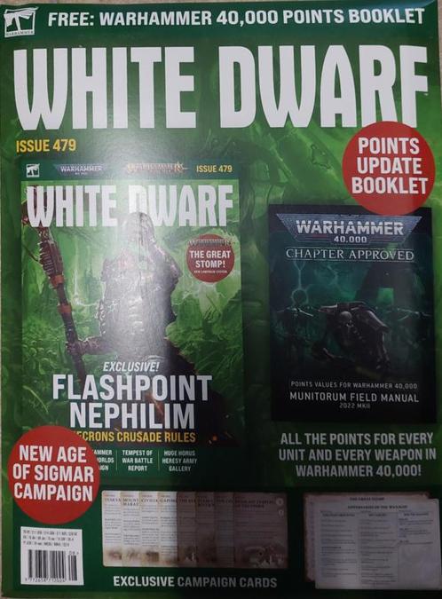White Dwarf Issue 479 - Augustus 2022 (Warhammer nieuw), Hobby & Loisirs créatifs, Wargaming, Enlèvement ou Envoi