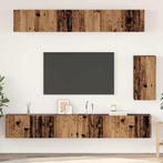 vidaXL Wand TV Kast Wandgemonteerd 3 pcs Oud Hout Bewerkt, Huis en Inrichting, Verzenden, Nieuw