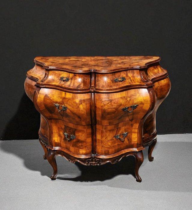 Commode - Walnoot, Wortelnotenhout - Vol Veneziaan, Antiek en Kunst, Antiek | Overige Antiek