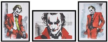 Joker - Triptychon Joaquin Phoenix - watercolor edition by