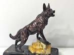 Louis-Albert Carvin (1875-1951) - sculptuur, German Shepherd
