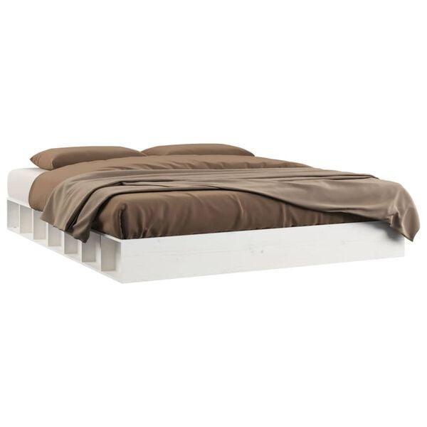 Witte Houten Bedframe 120x200 | Tweede Kansje | OP=OP, Huis en Inrichting, Slaapkamer | Bedden, 120 cm, 200 cm, Wit, Nieuw, Hout