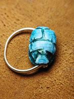 Egyptische faience-scarabering - Faeons materiaal - Egypte -
