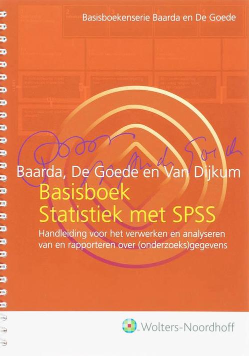 Basisboek Statistiek met SPSS 9789001700102, Livres, Science, Envoi