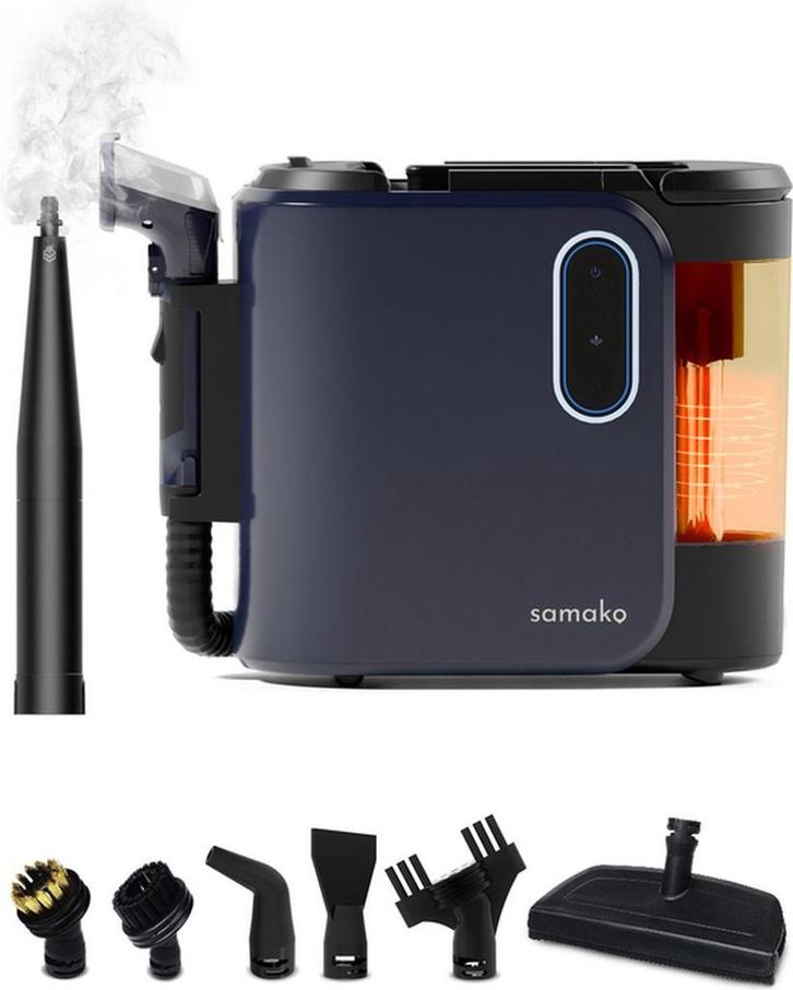 Samako Tapijtreiniger PRO 1800W – Stoomreiniger en, Elektronische apparatuur, Stofzuigers, Nieuw, Verzenden