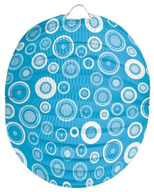 Bubbel Lampion Blauw 22cm, Hobby & Loisirs créatifs, Articles de fête, Envoi