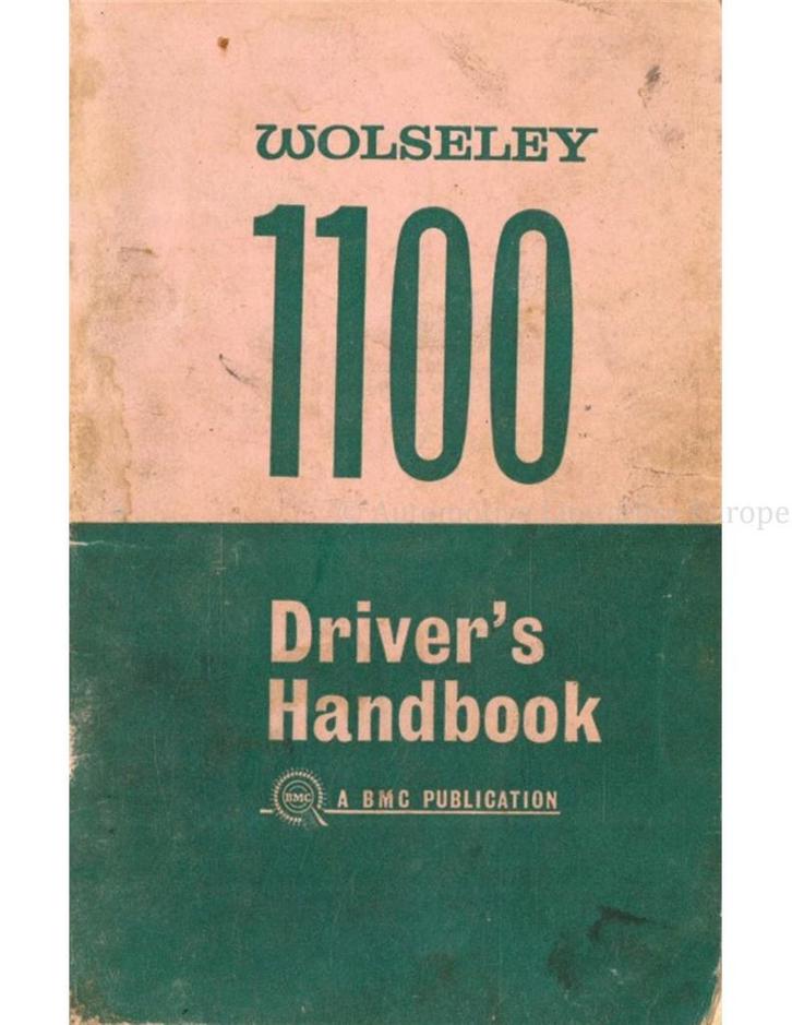 1965 WOLSELEY 1100 INSTRUCTIEBOEKJE ENGELS, Auto diversen, Handleidingen en Instructieboekjes