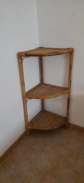 Hoekkast - Bamboe, Rattan - 90 cm, Antiquités & Art, Curiosités & Brocante