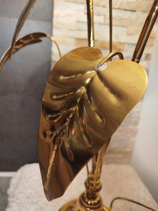 Tafellamp - Brons, Textiel, Messing, Huis en Inrichting, Overige Huis en Inrichting