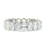 Zonder minimumprijs - Ring Platina - 5.00ct. tw. Diamant, Handtassen en Accessoires, Ringen, Nieuw