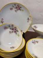 Limoges - Dessertservies (14) - Porselein - Exclusieve