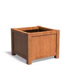 Cortenstaal plantenbak York 100x100x80cm - Met bodem, Tuin en Terras, 100 cm of meer, Vierkant, Nieuw, Metaal