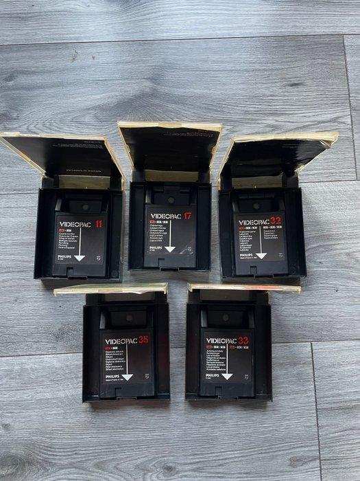 Philips - Videopac - lot of 5 - Videogame - In originele, Games en Spelcomputers, Spelcomputers | Overige Accessoires