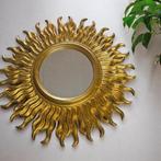 Wandspiegel - Hout, Glas - Gouden wandspiegel, Antiek en Kunst