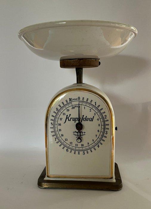 Krups - Keukenweegschaal - Krups Ideal - Porselein, Metaal, Antiek en Kunst, Antiek | Keukengerei