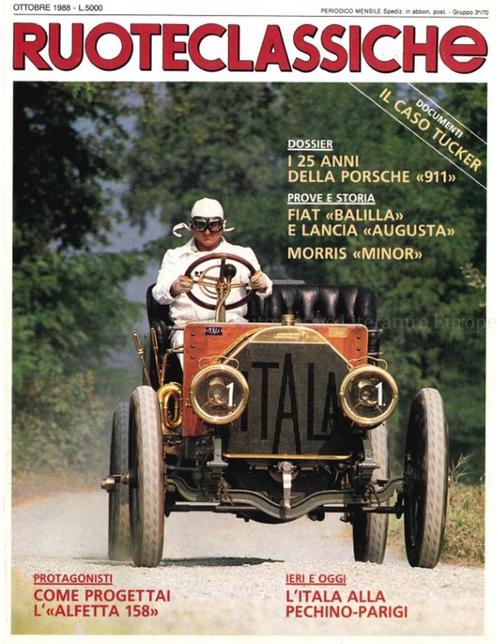 1988 RUOTECLASSICHE MAGAZINE 11 ITALIAANS, Boeken, Auto's | Folders en Tijdschriften