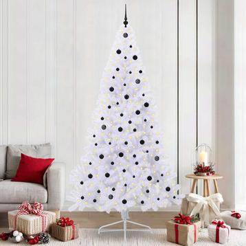 vidaXL Kunstkerstboom met 300 LED Wit 240 cm PVC en Staal beschikbaar voor biedingen