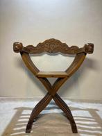 Fauteuil - Gesneden Fauteuil - Hout, Antiek en Kunst