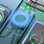20.000mAh Qi Mini Powerbank met 2 Oplaadpoorten en 4 Kabels, Telecommunicatie, Verzenden, Nieuw, Stuff Certified®
