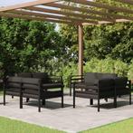 vidaXL 8-delige Loungeset met kussens aluminium, Tuin en Terras, Verzenden, Nieuw, Loungeset