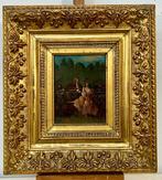 Franse school (XIX) - Scena di corteggiamento, Antiek en Kunst