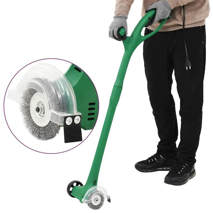 vidaXL Onkruidborstel elektrisch 140 W groen, Tuin en Terras, Hand-tuingereedschap, Nieuw, Verzenden