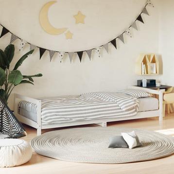 vidaXL Kinderbedframe 80x200 cm massief grenenhout wit, Kinderen en Baby's, Kinderkamer | Bedden, Verzenden, Nieuw