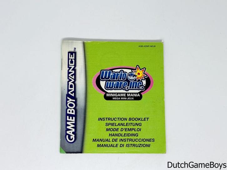 Gameboy Advance / GBA - Wario Ware Inc - NEU6 - Manual, Games en Spelcomputers, Games | Overige, Gebruikt, Verzenden