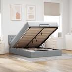 vidaXL Bed poef met matras en LEDs stof 140x190 cm, Huis en Inrichting, Verzenden, Nieuw