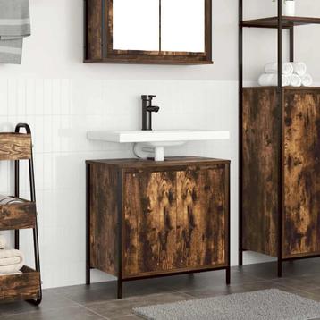 vidaXL Badkamerkast 60x34,5x60 cm gerookt eikenkleurig, Huis en Inrichting, Verzenden, Nieuw