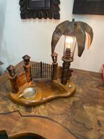Lampe de table - Bois - Cendrier. Art déco’, Antiquités & Art