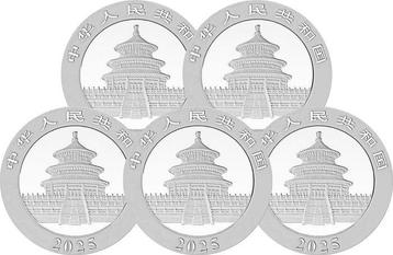 5 Troy Ounce - Zilver .999 - Panda 2025 - 155,5 gram - fine