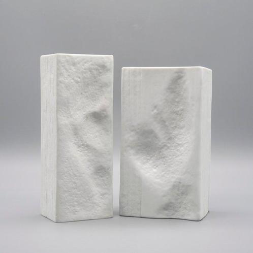 Rosenthal - Martin Freyer - Vaas (2) - vingerafdrukrelief -, Antiek en Kunst, Antiek | Glaswerk en Kristal
