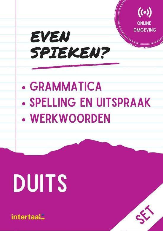 Even Spieken - Duits grammatica, spelling, uitspraak (set), Livres, Langue | Allemand, Envoi