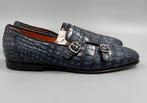 Santoni UK11 -€5300-Alligator Goodyear Flex Doublebuckle- -, Nieuw