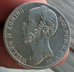 Nederland. Willem II. 1 Gulden uit 1849 met streepje onder