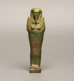 Égypte ancienne Faience Oushabti Shabti. Bon. 15,5 cm H.