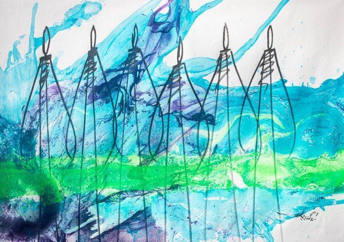 RAM - Brotherhood - Tropical Mission, Antiek en Kunst, Kunst | Schilderijen | Modern