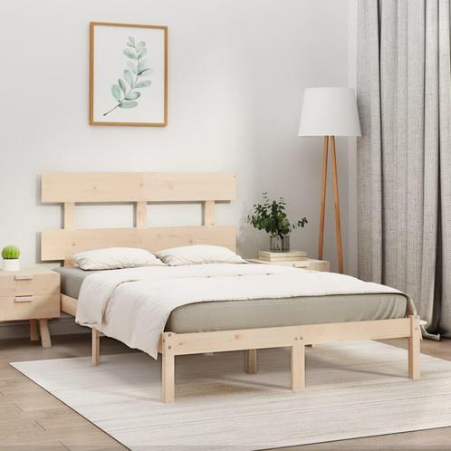 vidaXL Bedframe massief hout 200x200 cm, Huis en Inrichting, Slaapkamer | Bedden, Nieuw, Verzenden