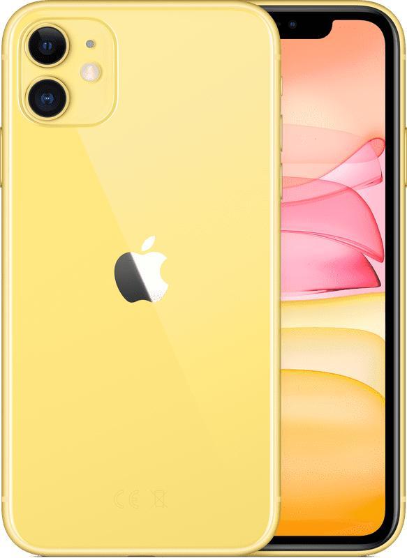 nieuwstaat Apple IPhone 11 64GB geel + nieuwe accu 100% + 12, Telecommunicatie, Mobiele telefoons | Apple iPhone, Zo goed als nieuw