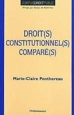 Droits constitutionnels comparés  Marie-Claire P...  Book, Livres, Marie-Claire Ponthoreau, Verzenden